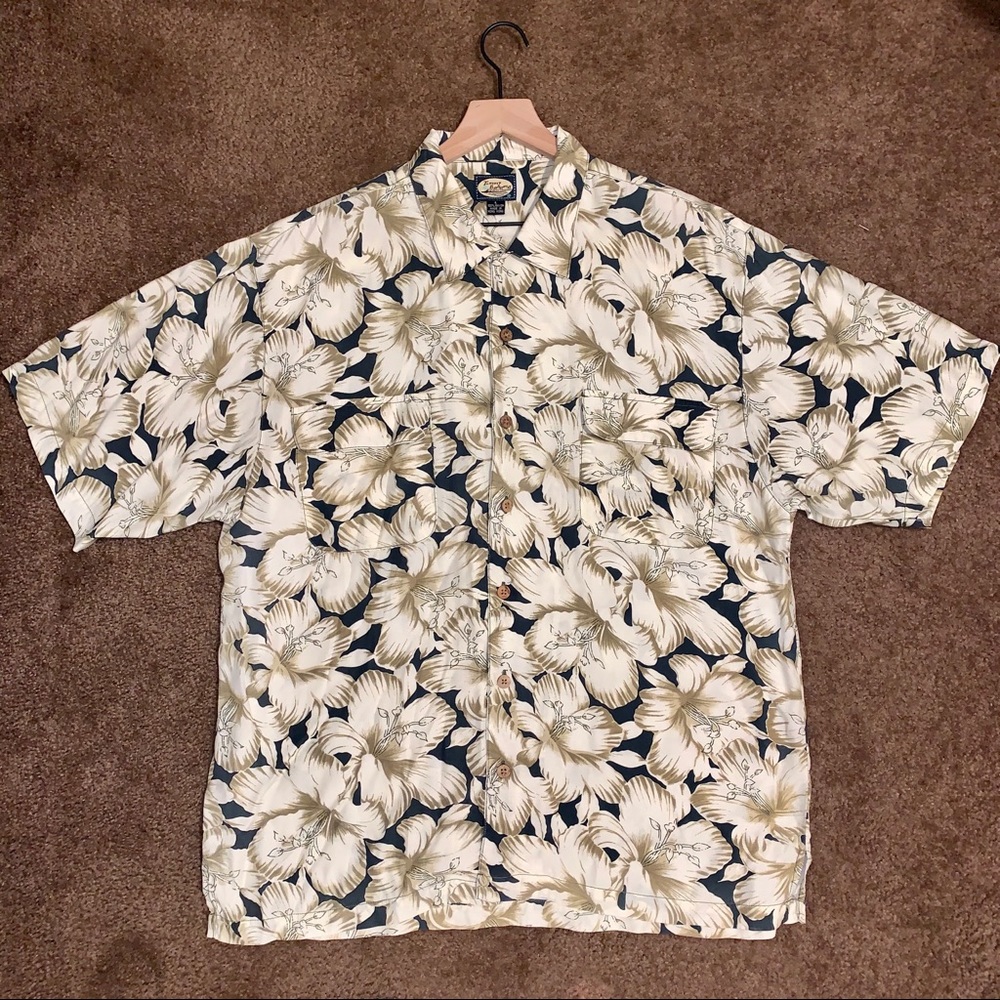 Tommy Bahama Hibiscus Floral Print Camp Shirt